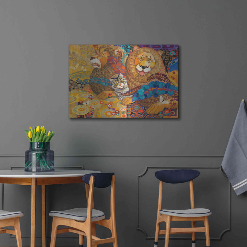 "Tapisserie Leonine" par David Galchutt, H 24 po x l 36 po