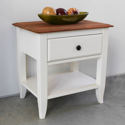 Tyrone Solid Wood End Table with Storage