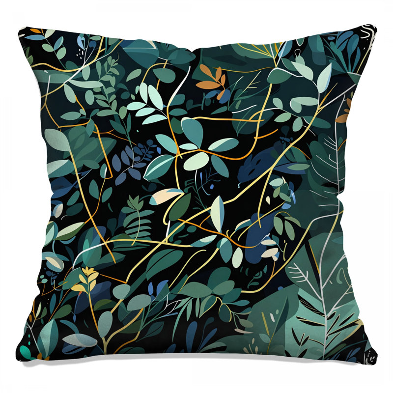 Coussin Leafy Vines, 18 x 18 inches