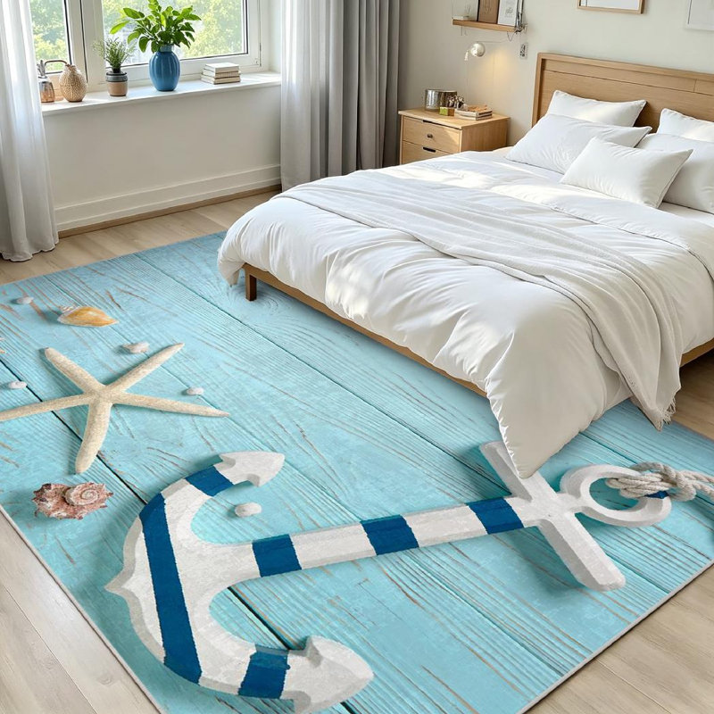Tapis d'intérieur transparent Clear Summer, Rectangle 71 po x 98 po