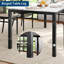 Table de salle à manger 71 "pour 6 à 8 personnes, table de cuisine en bois avec structure en métal robuste, pieds noirs-92220973