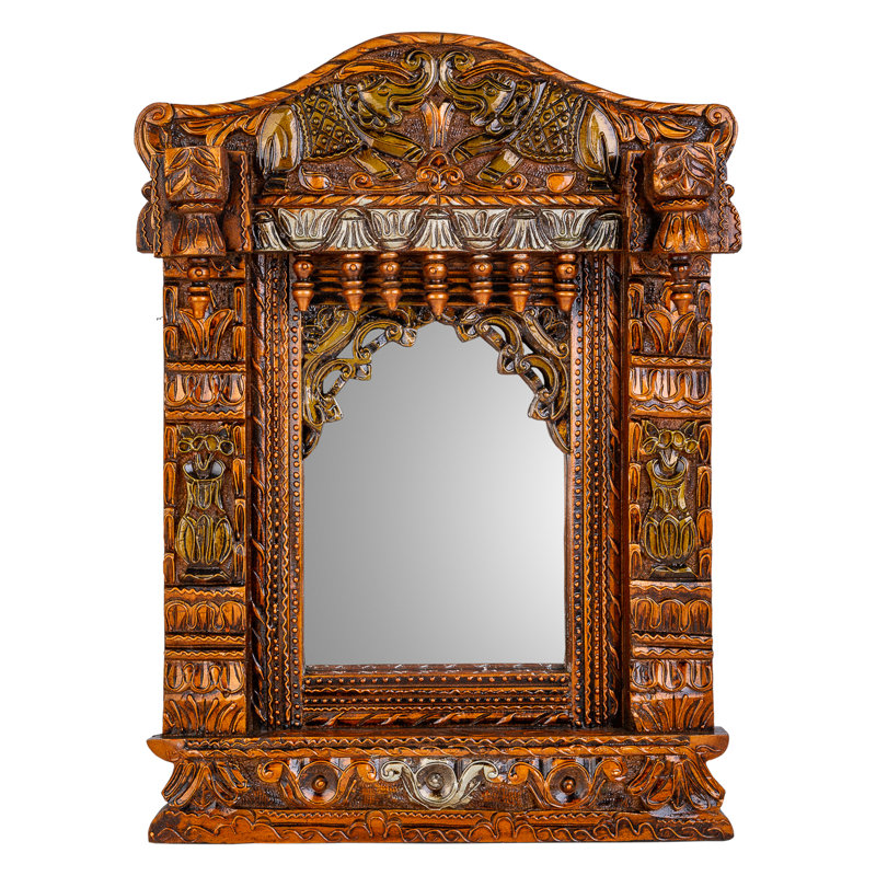 Arnon Wood Flat Wall Mirror