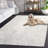 Soho Hand Tufted Wool/Viscose/Cotton Abstract Rug in Ivory/Gray-92391858