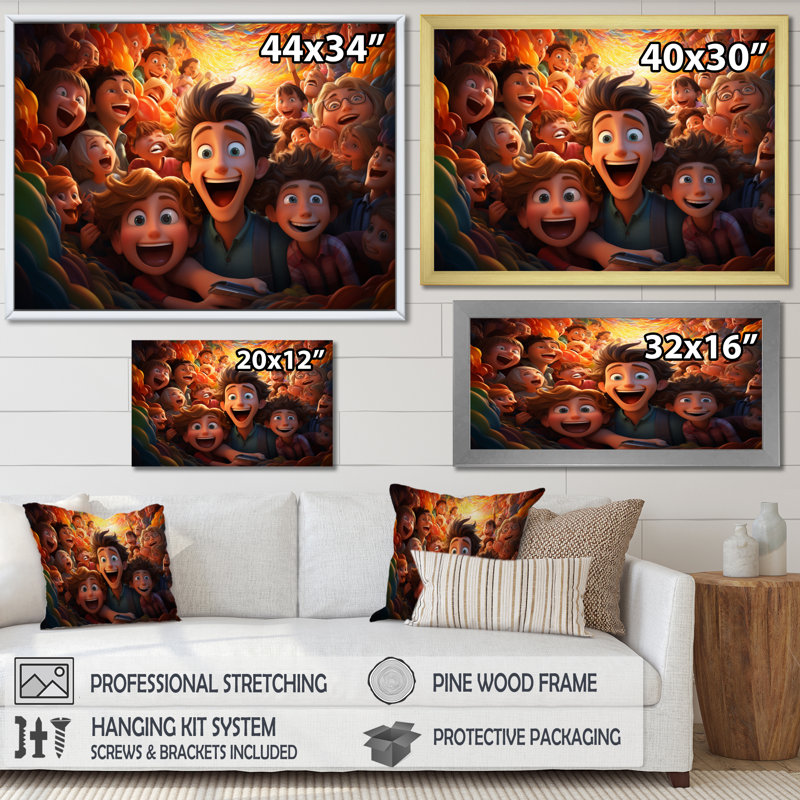 «Animations at the Amusement Park III», reproduction sur toile, H 30 po x l 40 po x P 1,5 po, Toile tendue