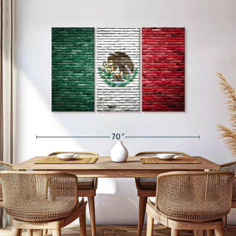 Drapeau mexicain Borges, H 36 po x l 57 po