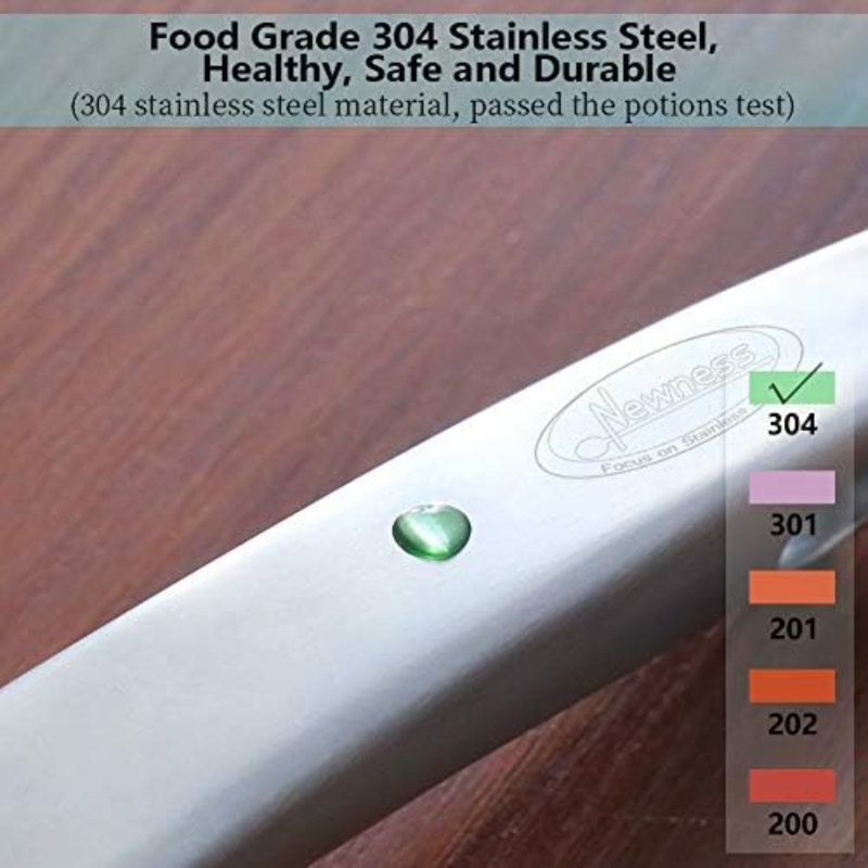 Desserte à spaghetti, [antirouille, formage intégral, durable] Fourchette à pâtes en acier inoxydable 304 avec poignée ergonomique, poignée à spaghetti confortable pour la cuisine, 14,33 po