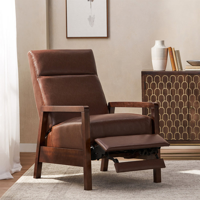 Fauteuil inclinable en similicuir Viewland, Simili cuir brun foncé