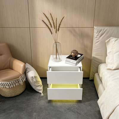 Ensemble de 2 tables de chevet pour table de chevet moderne