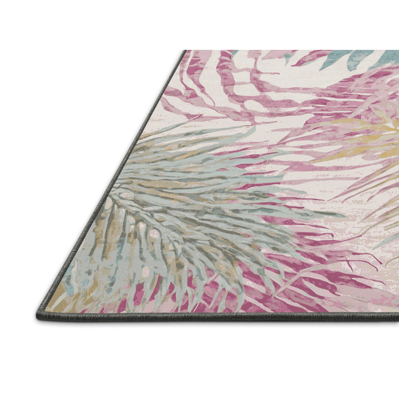 Tapis gris soyeux et moelleux, Rond 8 pi
