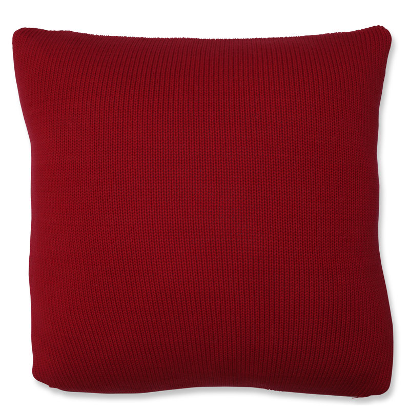 Sequined Cotton Reversible Throw Pillow