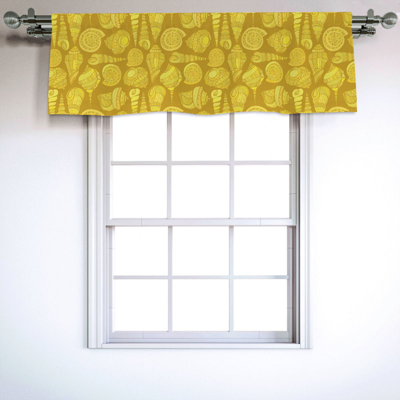 Sateen Ruffled Window Valance