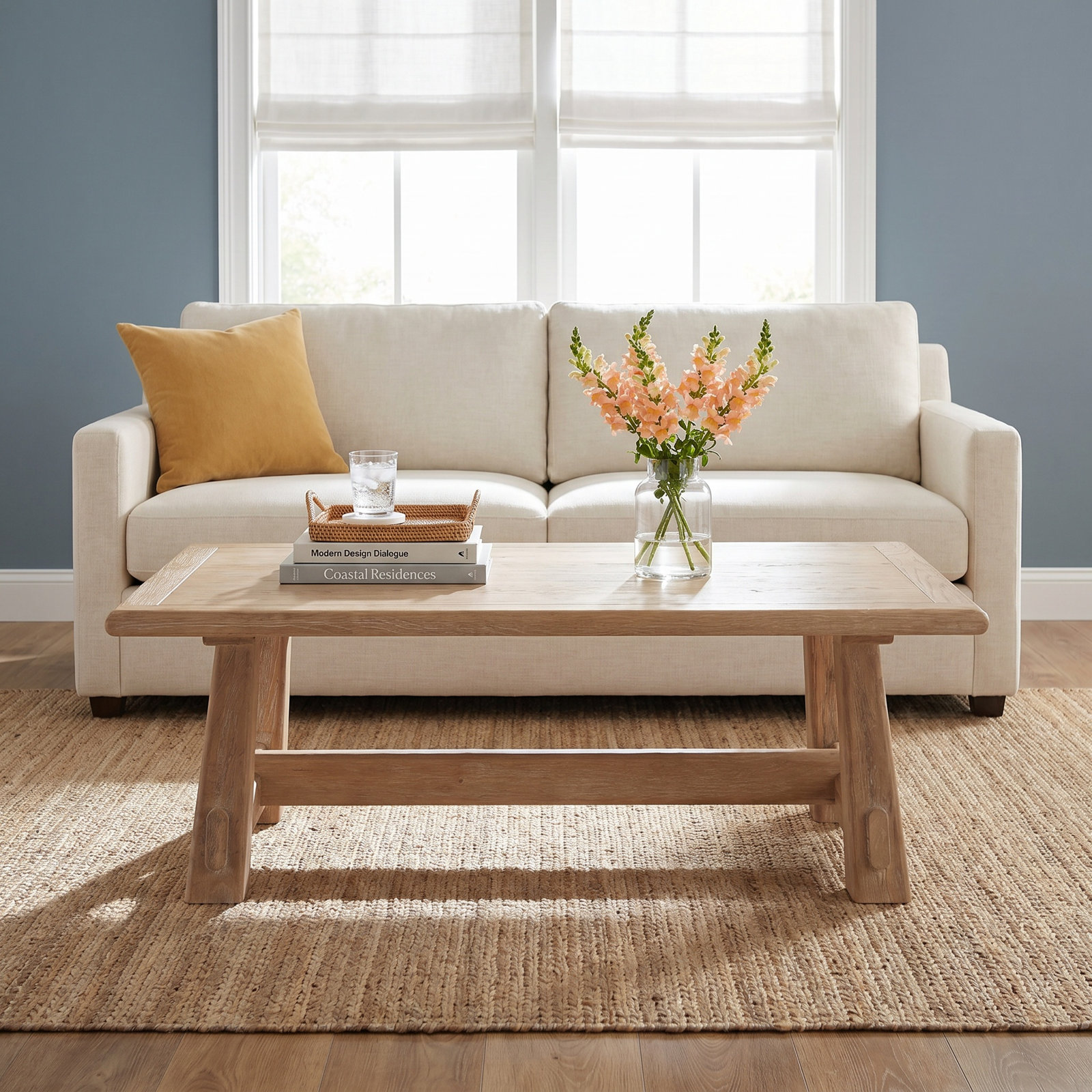 Hayes 50" Coffee Table, Tan