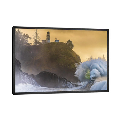 Cape Disappointment Lighthouse - Washington Coast King Tides by Daniel Forster - Gallery-Wrapped Canvas Giclée on Canvas