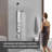 2-Jet Shower Panel System With Raninfall Shower Head-107643602