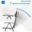 Ensemble de 2 chaises de patio pliantes en tissu textilène