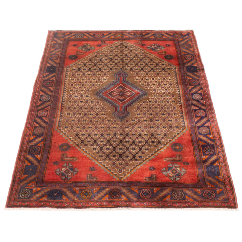 Tapis unique en laine 4 pi 3 po x 6 pi 10 po Yanne Yanne