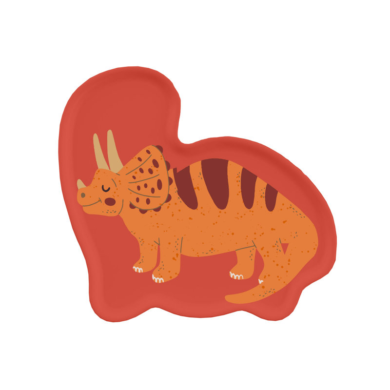 Kids' 4-Pack Dinosaur Plates