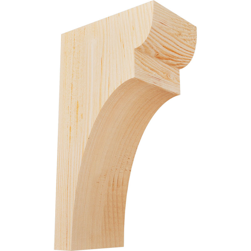 Yorktown Corbel, H 10 po x l 3,5 po x P 6 po, Sapin de Douglas, Lisse