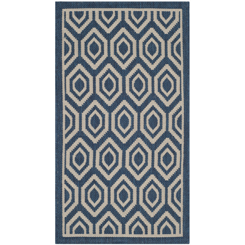 Mclain Geometric Indoor / Outdoor Area Rug, Rectangle 122 x 170 cm
