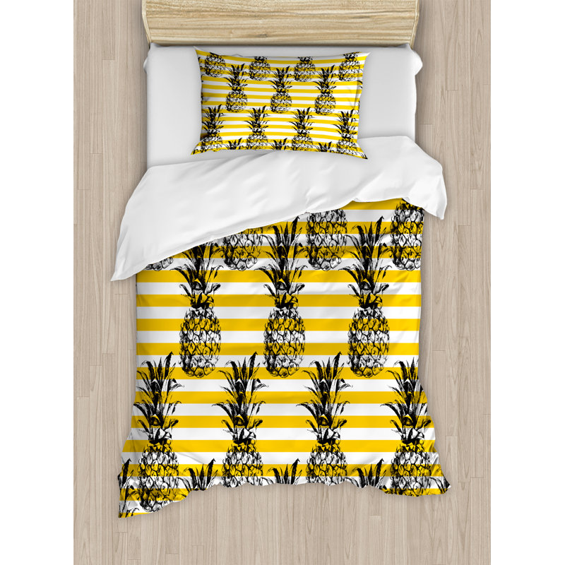 Modern & Contemporary Duvet Cover, Twin Duvet Cover + 1 Standard Sham