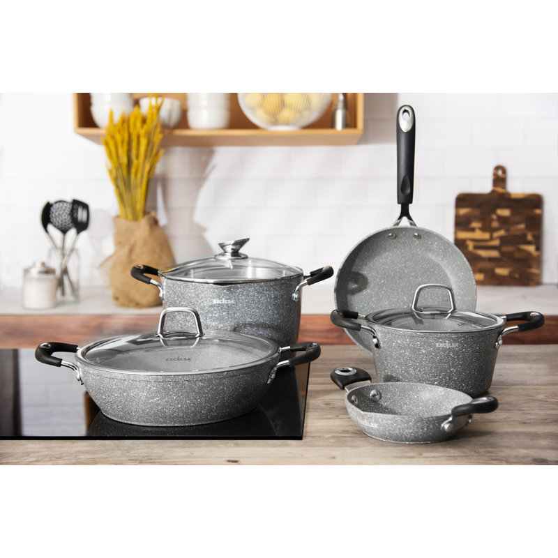 Excelsa Forn-Ok Non-Stick Hard-Anodized Aluminium Stock Pot