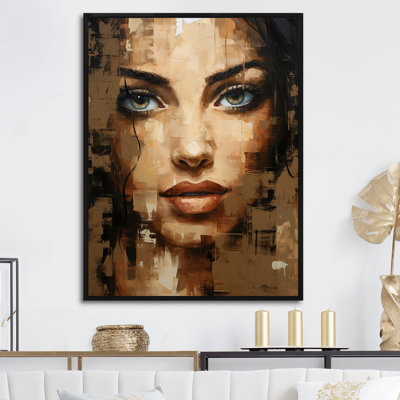 «Woman Typo Portrait I», reproduction sur toile