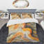 Ensemble de housse de couette orange et moderne en microfibre orange-38757953