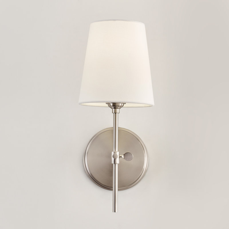 Baker 1 - Light Bath Sconce, Brushed Nickel, No
