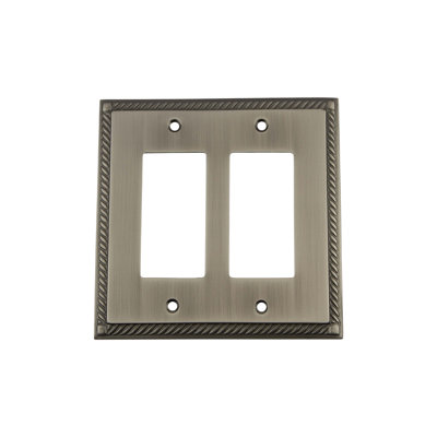 Rope 2-Gang Rocker Wall Plate