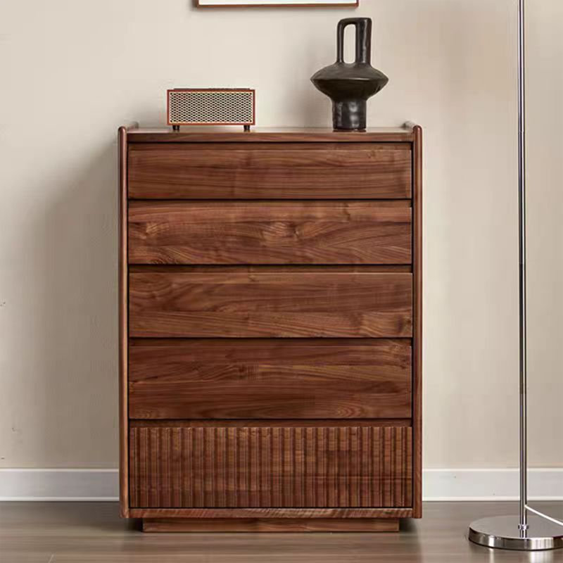 Striped Floor Groove Accent Chest