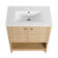 Meuble-lavabo autoportant de 30 po avec lavabo en céramique