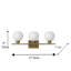 Éclairage pour meuble-lavabo à intensité variable Aimur-132504312-132504315