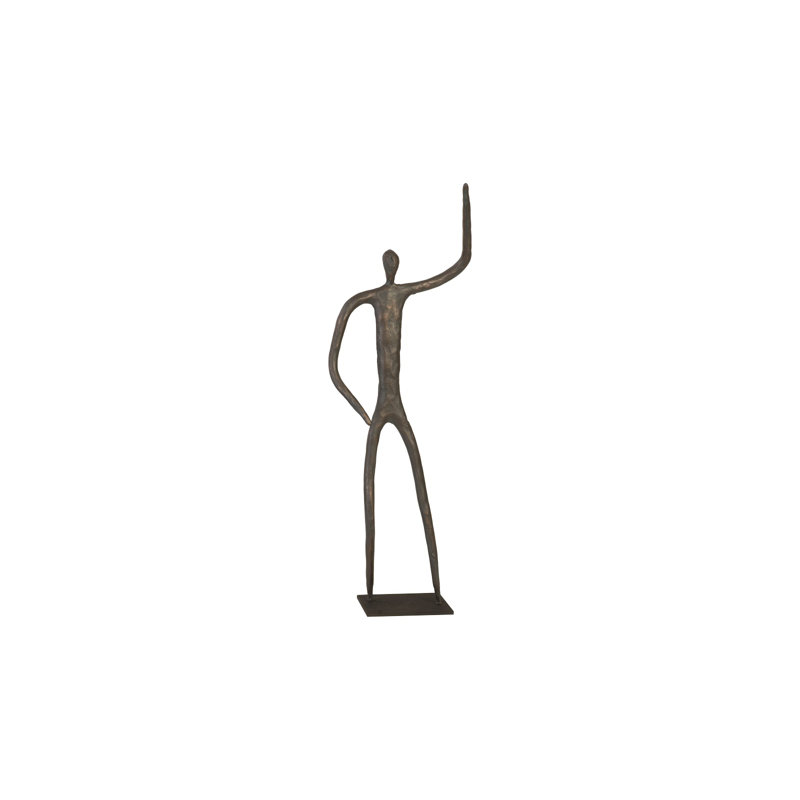 Figure Statue on Metal Base