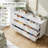 6 Drawer Dresser For Bedroom, Large Dresser Chest Of Drawers, Modern Wood Storage Dresser Organizer-1155611618