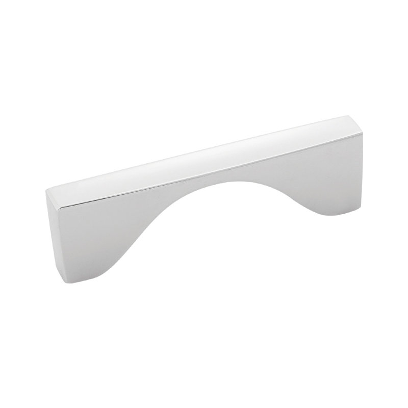 Channel Collection Handle Pull - Cabinet Pull - Contemporary Hardware for Drawers & Cabinets, Chrome, 3''