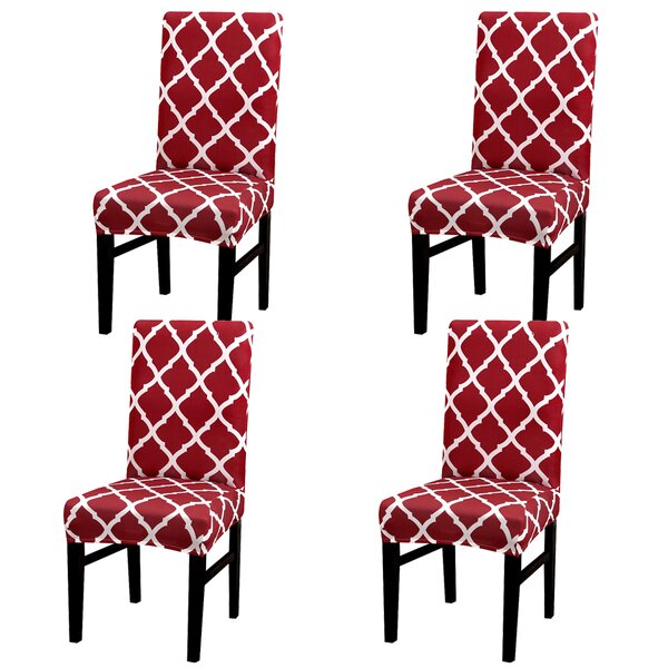 Red Barrel Studio® Box Cushion Dining Chair Slipcover & Reviews | Wayfair