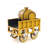 C1829 Yellow Rocket Steam Engine Model Sculpture