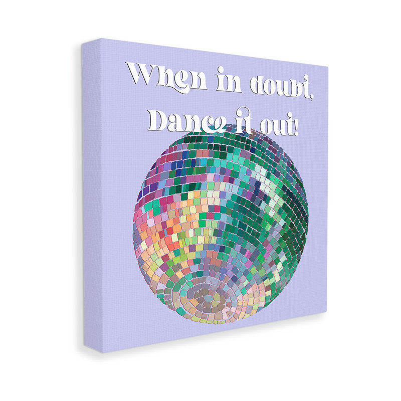 «Dance It Out», art mural sur toile par Regina Moore, H 24 po x l 24 po