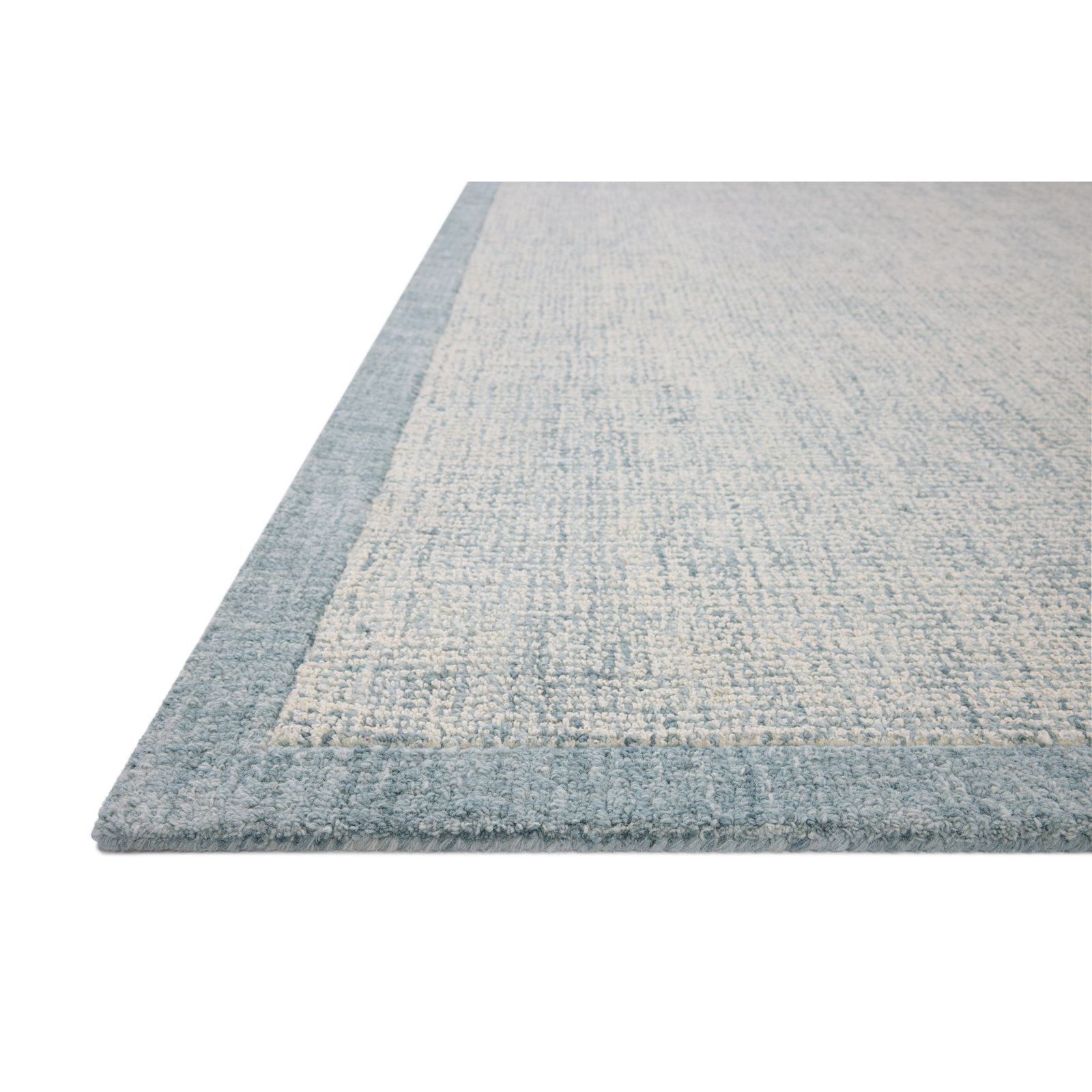 Henley Ivory / Blue Area Rug, Rectangle 9'3" x 13'