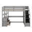 Lit mezzanine simple avec bureau et tablettes-1625706747