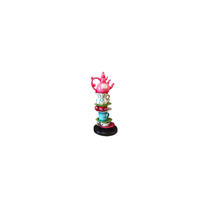 Petite statue de table Mychele, Rose / blanc / bleu / vert