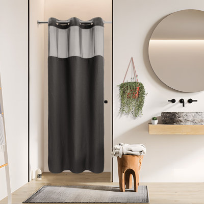 Rideau de douche Ramjani Waffle Weave