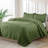 Lightweight Summer Bedspreads - 3 Piece Oversized Quilt Set - Reversible Coverlet Set -Queen Size-123016142-123016140