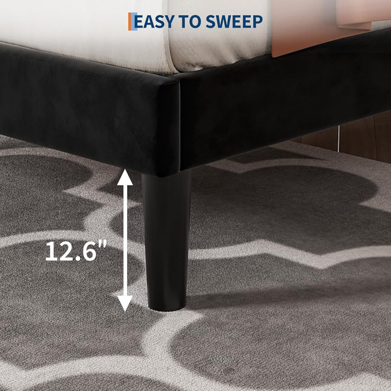 Bed Frame, Twin, Black
