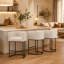 Tabouret de comptoir rembourré Charney