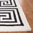 Wommack Oakhur Greek Key Border Area Rug in Ivory / Black-420147660