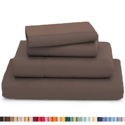 Ultra Soft Bamboo Sheet Set - 4 Pc Set - Wrinkle Resistant - Cooling Sheets with Deep Pockets