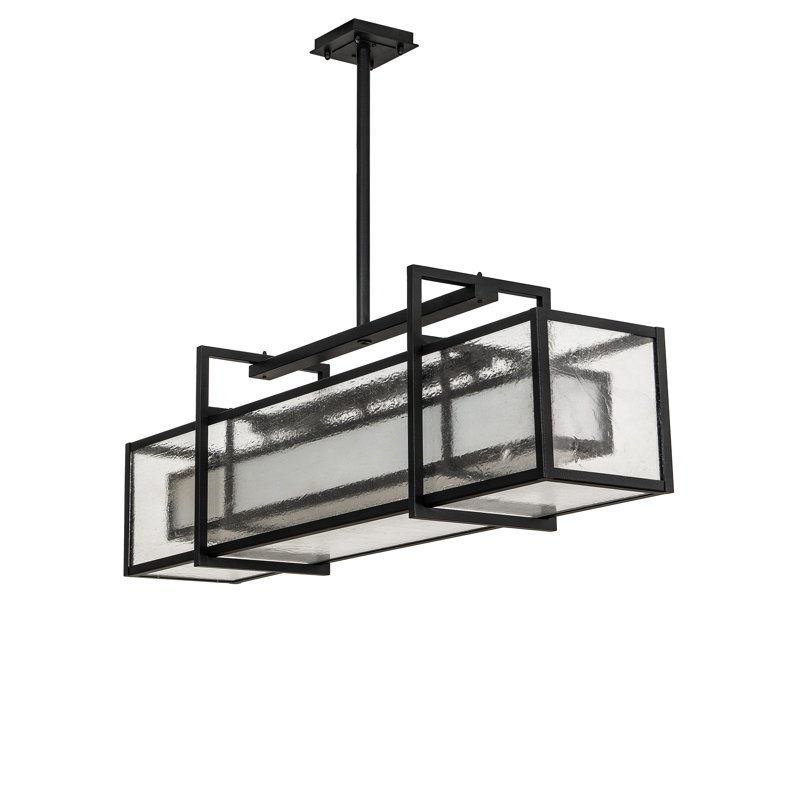 Nelson 6 - Light Black Satin Kitchen Island Pendant