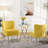 Accent Side Chair With Gold Legs-558270920