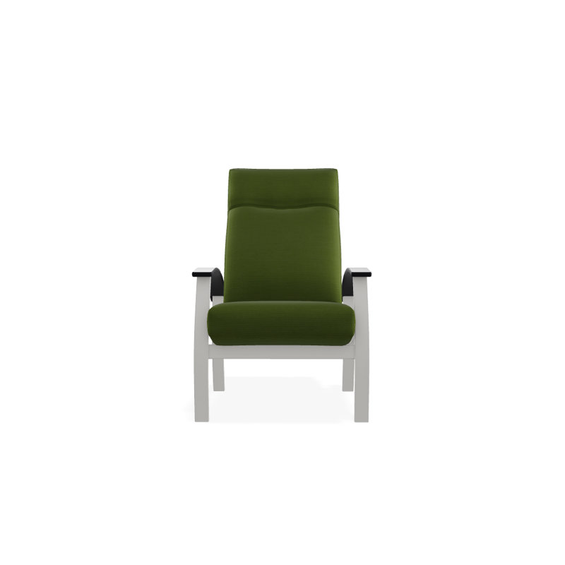 Chaise de patio inclinable avec coussins Askar, Cabana classique à rayures noires Sunbrella®, Neige texturée, Noir P70